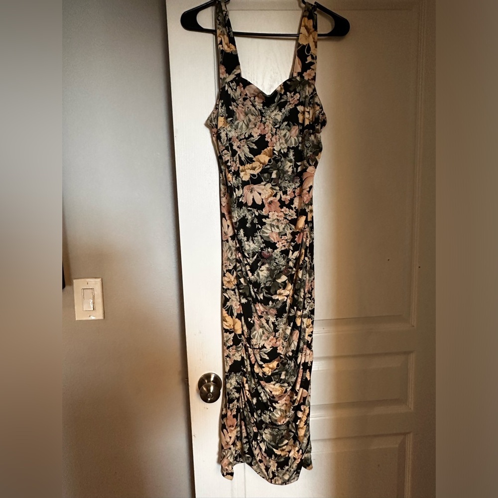Floral Black Maxi Dress